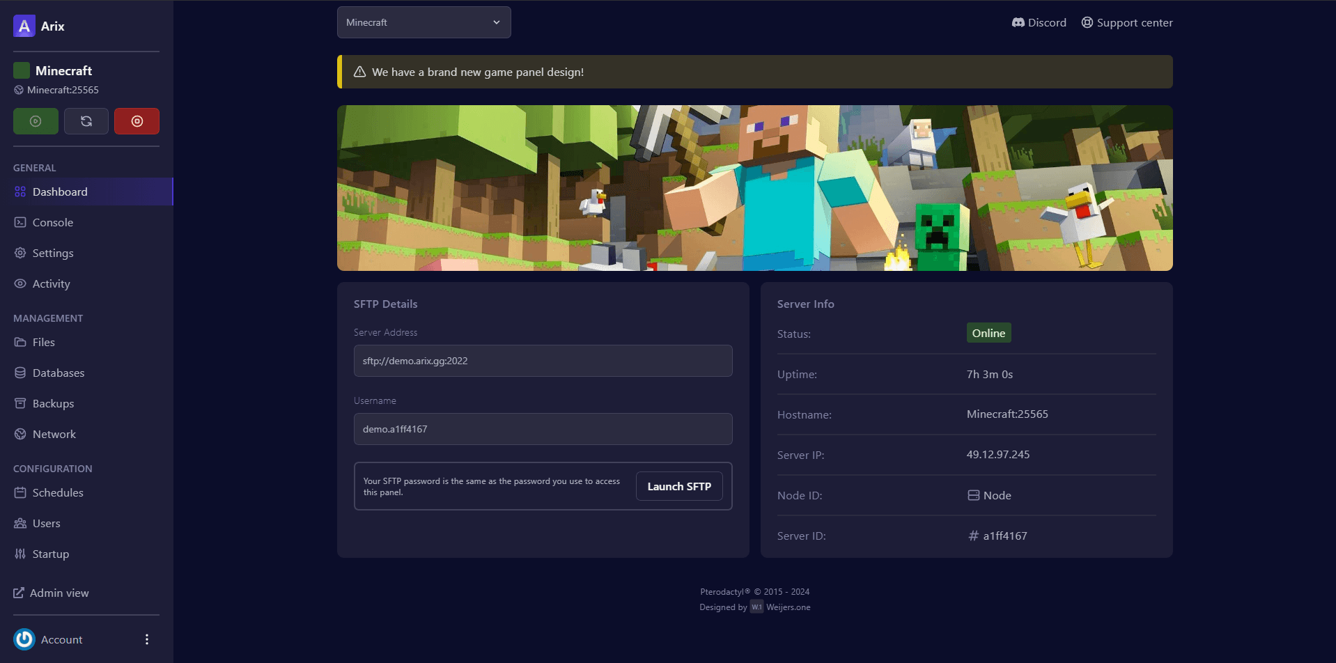 Easy-to-use control panel